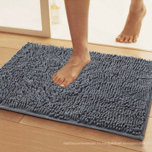 washable microfiber rubber backed non slip bathroom mat